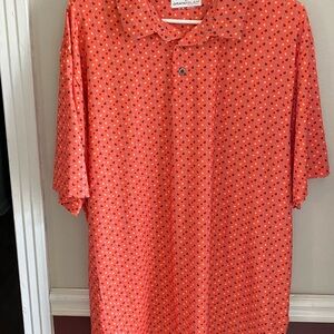 Grand Slam Salmon colored Polo Shirt Vibrant Style